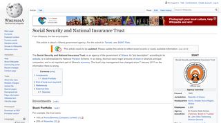 
                            8. Social Security and National Insurance Trust - Wikipedia