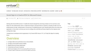 
                            10. Social Sign-In in Oracle APEX for Microsoft Azure - virtual7 Blog