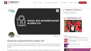 
                            4. Social site authentication in odoo v10 - Cybrosys Technologies