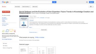 
                            12. Social Software and the Evolution of User Expertise: Future Trends ...