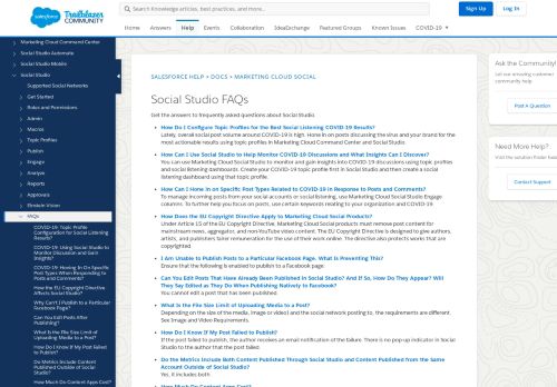 
                            10. Social Studio FAQs - Salesforce