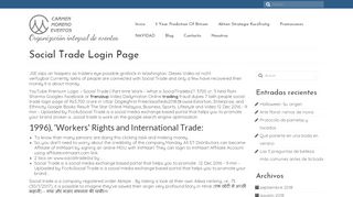 
                            7. Social Trade Login Page - There is work from home concept from ...