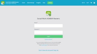 
                            7. Social Work ASWB® Masters - Sign In