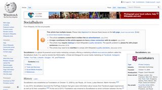 
                            11. Socialbakers - Wikipedia