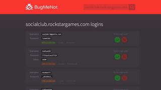 
                            1. socialclub.rockstargames.com logins - BugMeNot