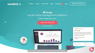 
                            9. Sociality.io - All in one social media management platform.