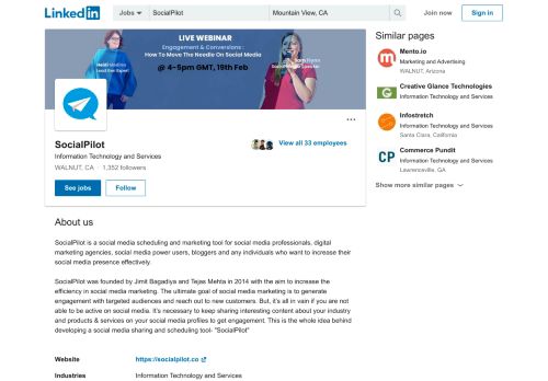 
                            11. SocialPilot | LinkedIn