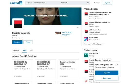 
                            8. Société Générale: Jobs | LinkedIn