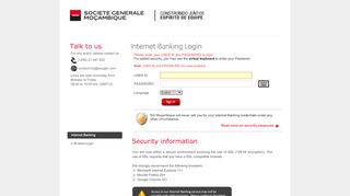 
                            11. Société Générale Moçambique Internet Banking