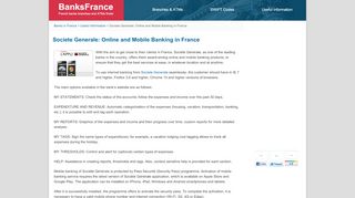 
                            5. Societe Generale: Online and Mobile Banking in France