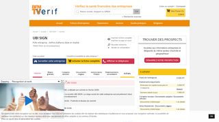 
                            10. Société UBI SIGN à PARIS 2 (Chiffre d'affaires, bilans, résultat) avec ...