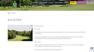 
                            10. Societies | Newlands Golf Club
