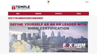 
                            8. Society for Human Resource Management | - Temple University