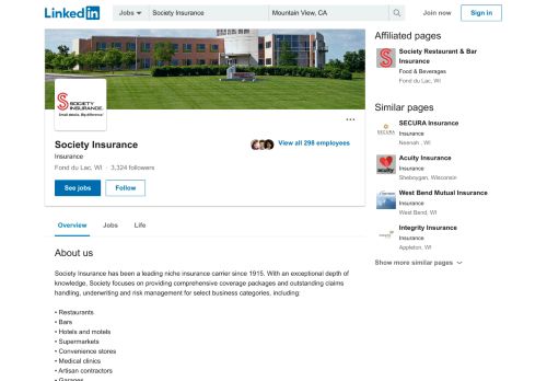 
                            6. Society Insurance | LinkedIn