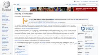 
                            5. Society of Actuaries - Wikipedia