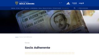 
                            2. Socio Adherente | Socios - Boca Juniors