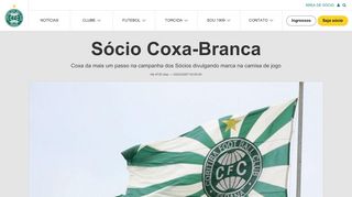 
                            1. Sócio Coxa-Branca - Coritiba Foot Ball Club