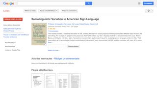 
                            11. Sociolinguistic Variation in American Sign Language