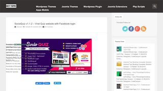 
                            6. SocioQuiz v1.1.2 – Viral Quiz website with Facebook login | Theme ...