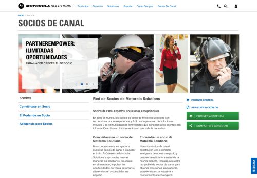
                            2. SOCIOS DE CANAL - Motorola Solutions