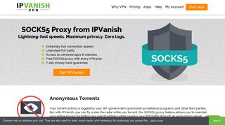
                            11. SOCKS5 Proxy - IPVanish