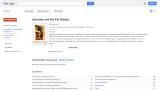 
                            10. Socrates and the Fat Rabbis  - Google بکس کا نتیجہ