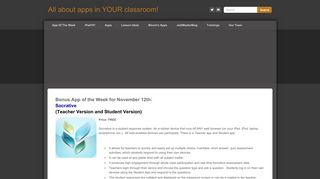 
                            9. Socrative - All about apps in YOUR classroom!
