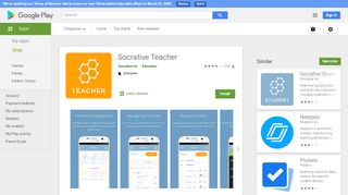 
                            8. Socrative Teacher – Appar på Google Play
