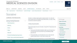 
                            6. Socrative — University of Oxford, Medical Sciences Division