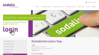 
                            7. sodalis Gesundheitsgruppe » Kontaktinformation Visp