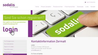 
                            12. sodalis Gesundheitsgruppe » Kontaktinformation Zermatt