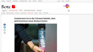 
                            8. Sodastream ist in der Schweiz beliebt, aber jetzt kommen neue ...