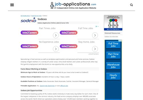 
                            13. Sodexo Application, Jobs & Careers Online - Job-Applications.com