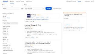 
                            8. Sodexo Jobs, Employment in Prince George, VA | Indeed.com