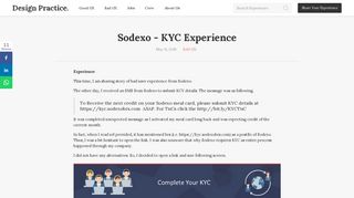 
                            11. Sodexo - KYC Experience | Design Practice