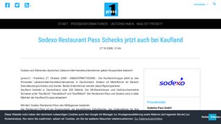
                            13. Sodexo Restaurant Pass Schecks jetzt auch bei Kaufland - press1
