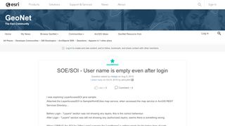 
                            11. SOE/SOI - User name is empty even after login | GeoNet