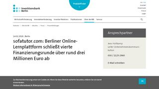 
                            10. sofatutor.com: Berliner Online-Lernplattform schließt vierte ...