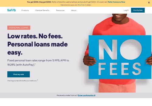 
                            13. SoFi Personal Loans | Starting at 5.99% APR with Autopay