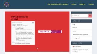 
                            6. Sofinco Service Client - Sofinco Téléphone:【0892-231-041】
