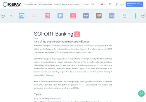 
                            8. SOFORT Banking - ICEPAY