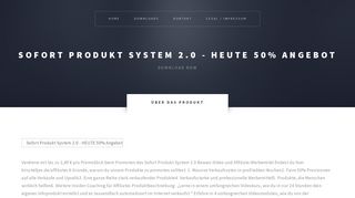 
                            8. Sofort Produkt System 2.0 - HEUTE 50% Angebot - Download!