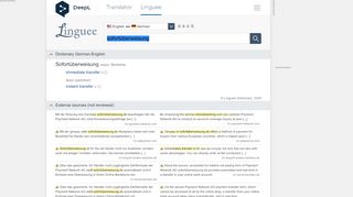 
                            10. sofortüberweisung - English translation – Linguee