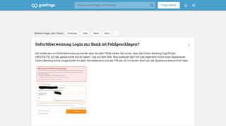 
                            3. Sofortüberweisung Login zur Bank ist Fehlgeschlagen? (Geld ...