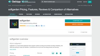 
                            8. softgarden Pricing, Features, Reviews & Comparison of Alternatives ...