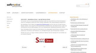 
                            9. softmotive.ch - SwissSalary Direct - das Self Service Portal