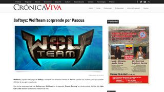 
                            12. Softnyx: Wolfteam sorprende por Pascua | Crónica Viva