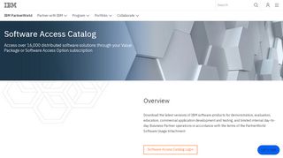 
                            2. Software Access Catalog | IBM PartnerWorld