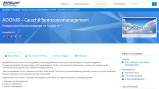 
                            12. Software: ADONIS - Geschäftsprozessmanagement ... - Softguide