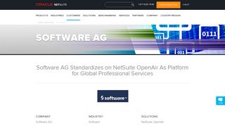 
                            4. Software AG Uses NetSuite OpenAir to Manage its Professional Services